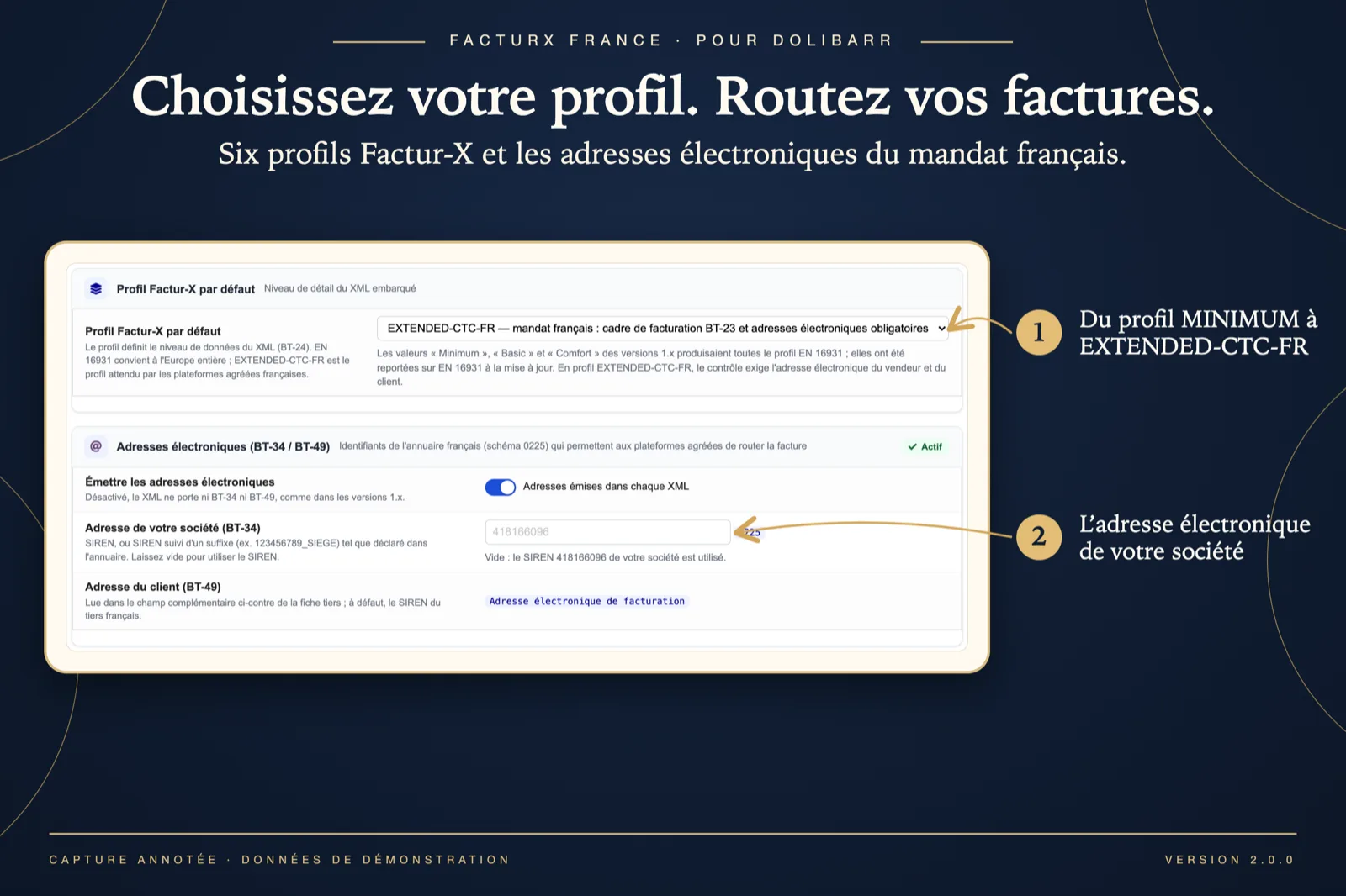 Factur-X France — module setup in Dolibarr