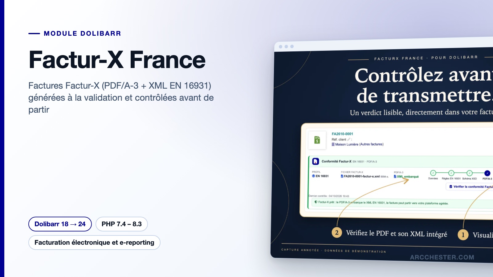 Facture électronique Factur-X pour Dolibarr : Factur-X France