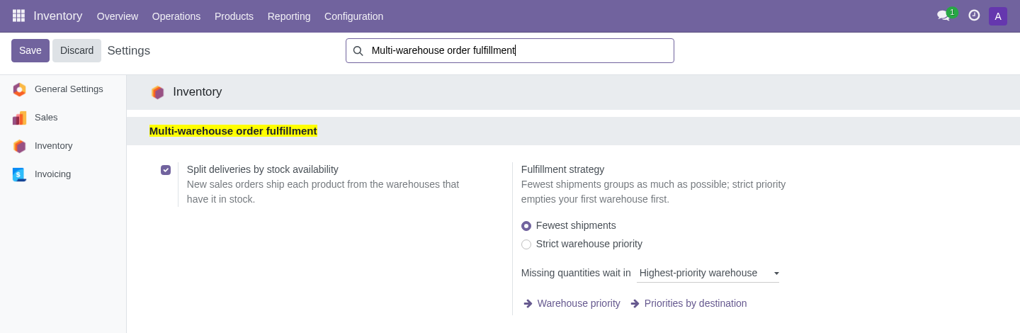 Module configuration — Odoo 17 demo data